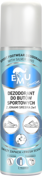 EMU Sport Line ,dezodorant do butów sportowych z jonami srebra, 2w1,przód