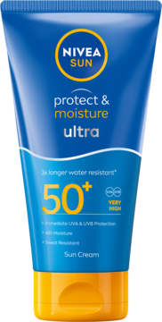 NIVEA SUN Protect & Moisture Ultra,krem do opalania, SPF50+,przód