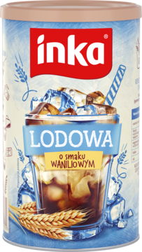 INKA ,kawa zbożowa lodowa, smak waniliowy,przód