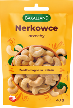 BAKALLAND ,orzechy nerkowca,przód