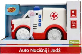 SMILY PLAY ,auto Naciśnij i Jedź, Karetka,przód