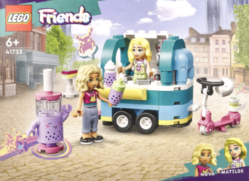 LEGO Friends ,klocki, Mobilny sklep z bubble tea, 6+, 41733,przód