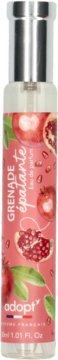 Adopt' Grenade Épatante woda perfumowana, butelka 30ml z etykietą w granaty i liście, widok z przodu.
