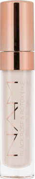 NAM Black Rose & Botox-Like Concealer, jasny korektor pod oczy w butelce z rose gold zakrętką, widok z przodu.