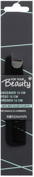 FOR YOUR BEAUTY ,grzebień do włosów, mały, Czarny,przód