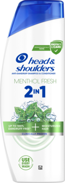 HEAD & SHOULDERS Menthol Fresh ,szampon do włosów, 2w1, przeciwłupieżowy,przód