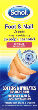 SCHOLL ,krem nawilżający do stóp i paznokci,przód