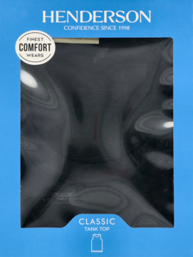 Niebieskie opakowanie podkoszulka Henderson Classic Tank Top rozm. XL z detalami Finest Comfort, widok z przodu.