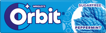 WRIGLEY'S ORBIT Peppermint ,guma do żucia, w drażetkach, o smaku miętowym, bez cukru,przód