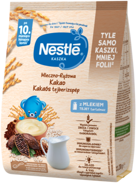 NESTLÉ ,kaszka mleczno-ryżowa, Kakao, po 12.m-cu,przód