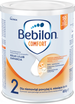 BEBILON Comfort ,mleko modyfikowane dla niemowląt, powyżej 6. m-ca życia, 2,przód