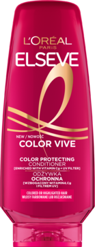 L'ORÉAL PARIS ELSEVE Color Vive ,odżywka do włosów, ochronna, z czerwoną piwonią i filtrem UV, włosy farbowane lub z pasemkami,przód