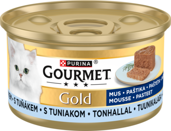 PURINA GOURMET Gold Mus,karma pełnoporcjowa mokra dla dorosłych kotów, z tuńczykiem,przód
