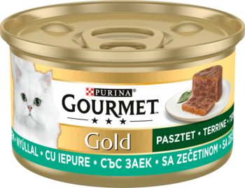 PURINA GOURMET Gold ,karma pełnoporcjowa mokra dla dorosłych kotów, z królikiem,przód