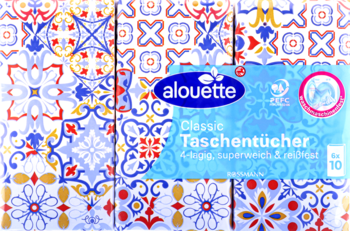 ALOUETTE Classic ,chusteczki higieniczne, 4-warstwowe,przód