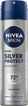 NIVEA MEN Silver Protect ,antyperspirant w sprayu, 72h,przód
