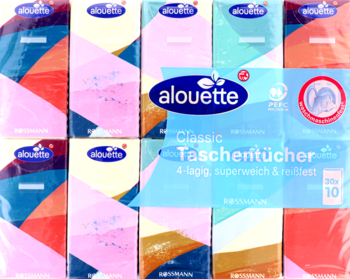 ALOUETTE Classic ,chusteczki higieniczne, 4-warstwowe,przód