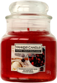 YANKEE CANDLE, , świeca zapachowa w szkle, Cherry Vanilla, mała, 1 szt