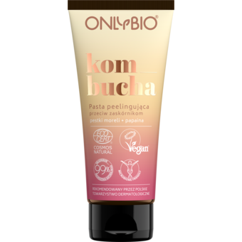 BIOBEAUTY Bio Peeling 5パック ONLYBIO, Kombucha , peeling do twarzy, przeciw zaskórnikom, 75 ml