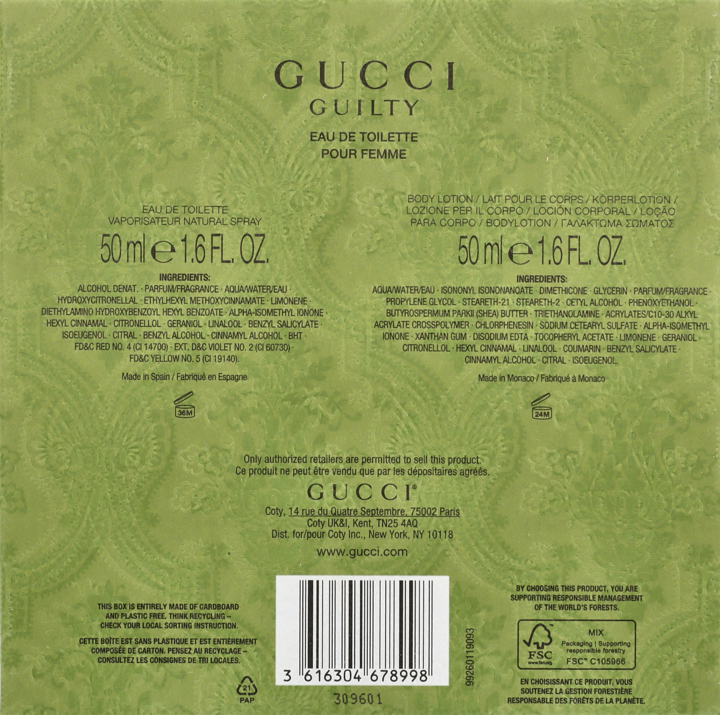 GUCCI Guilty zestaw dla kobiet EDT 50 ml BL 50 ml 1 szt. Drogeria Rossmann.pl