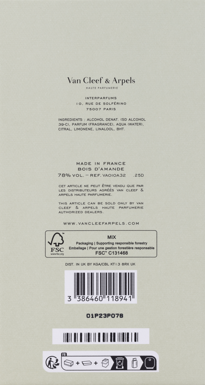 VAN CLEEF & ARPELS, Collection Extraordinaire Bois D'Amande