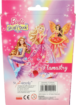 ST. MAJEWSKI Barbie ,flamastry, 12 kolorów,tył