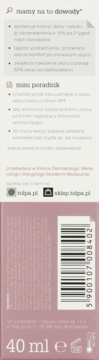 TOŁPA ,łagodzący krem wzmacniający na dzień, SPF 10,tył