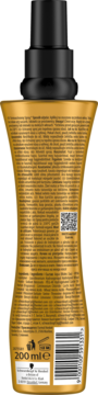 Tył złotego sprayu Schwarzkopf got2b guardian angel 200ml, ochrona przed wysoką temperaturą, kod.