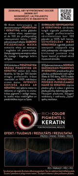 SYOSS Permanent Color ,farba do włosów, trwała, nr 1_4 Granatowa Czerń,tył