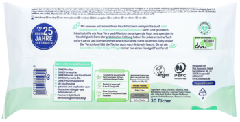 BABYDREAM Extra Sensitive ,chusteczki nawilżane, pielęgnacyjne,tył