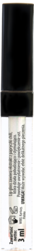 WIBO Spicy błyszczyk do ust z chili, 3ml. Widok z tyłu białej tubki z czarną nakrętką i tekstem.