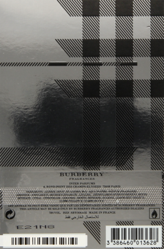 BURBERRY ,woda toaletowa dla mężczyzn,tył