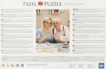 TREFL ,puzzle, 500 elementów, Psy,tył