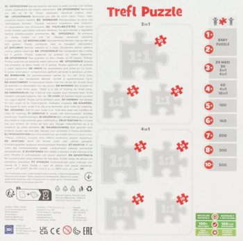 TREFL The Treflik Family ,The Treflik family puzzle mix 4w1,tył