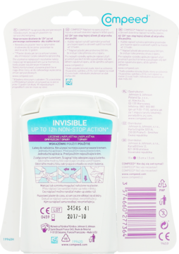 COMPEED ,niewidoczne plastry na opryszczkę,tył