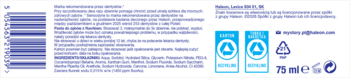 Tył tubki pasty Sensodyne ProSzkliwo 75 ml z kodem kreskowym i polskim opisem wzmacniania szkliwa.