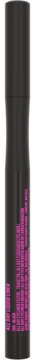 Maybelline New York Hyper Precise All Day Liner, czarny eyeliner w pisaku, widok z przodu z różowym tekstem.