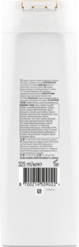 Tył białej butelki szamponu Pantene Pro-V Intensywna Regeneracja 3 w 1 z czytelną listą składników i kodem kreskowym.