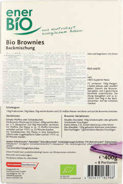 ENERBIO ,Murzynek-mieszanka do pieczenia, produkt bezglutenowy,tył