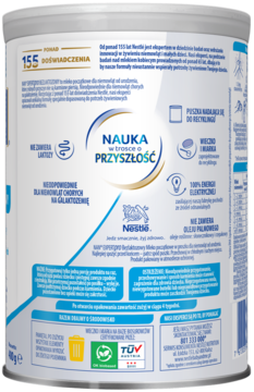 NESTLÉ NAN EXPERTpro ,mleko początkowe w proszku, dla niemowląt od urodzenia, bezlaktozowy,tył
