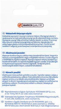 Tył opakowania plastrów altapharma Sensitive. Wyrób medyczny. Instrukcje użycia w 3 językach.