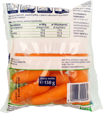 MARWIT ,surowe marchewki,tył