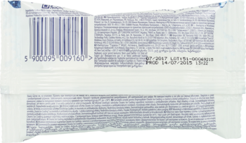 CLEANIC ,chusteczki odświeżające z płynem antybakteryjnym,tył