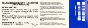 SOFLENS Daily Disposable ,soczewki kontaktowe jednorazowe, dzienne, moc: -3,50,tył