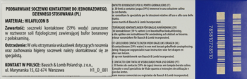SOFLENS Daily Disposable ,soczewki kontaktowe jednorazowe, dzienne, moc: -3,75,tył