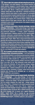 Etykieta opakowania prezerwatyw, szczegółowy opis 24 sztuk Preventivo z naturalnego kauczuku.