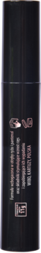 Czarny tusz WIBO Panoramic Lashes, tył opakowania z polskimi napisami o składzie i symbolami 6M.