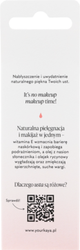 YOUR KAYA ,olejek do ust, Poppy Glow,tył