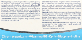 CHROM COMPLEX ,kapsułki, suplement diety,tył