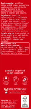 FLOSLEK LABORATORIUM stopNaczynka ,krem pod oczy, rozjaśniający cienie,tył